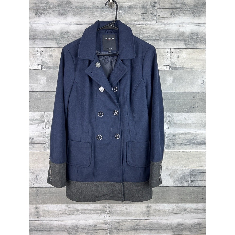 Therapy Lane Crawford Women's Blue Medium Double Breasted Coat